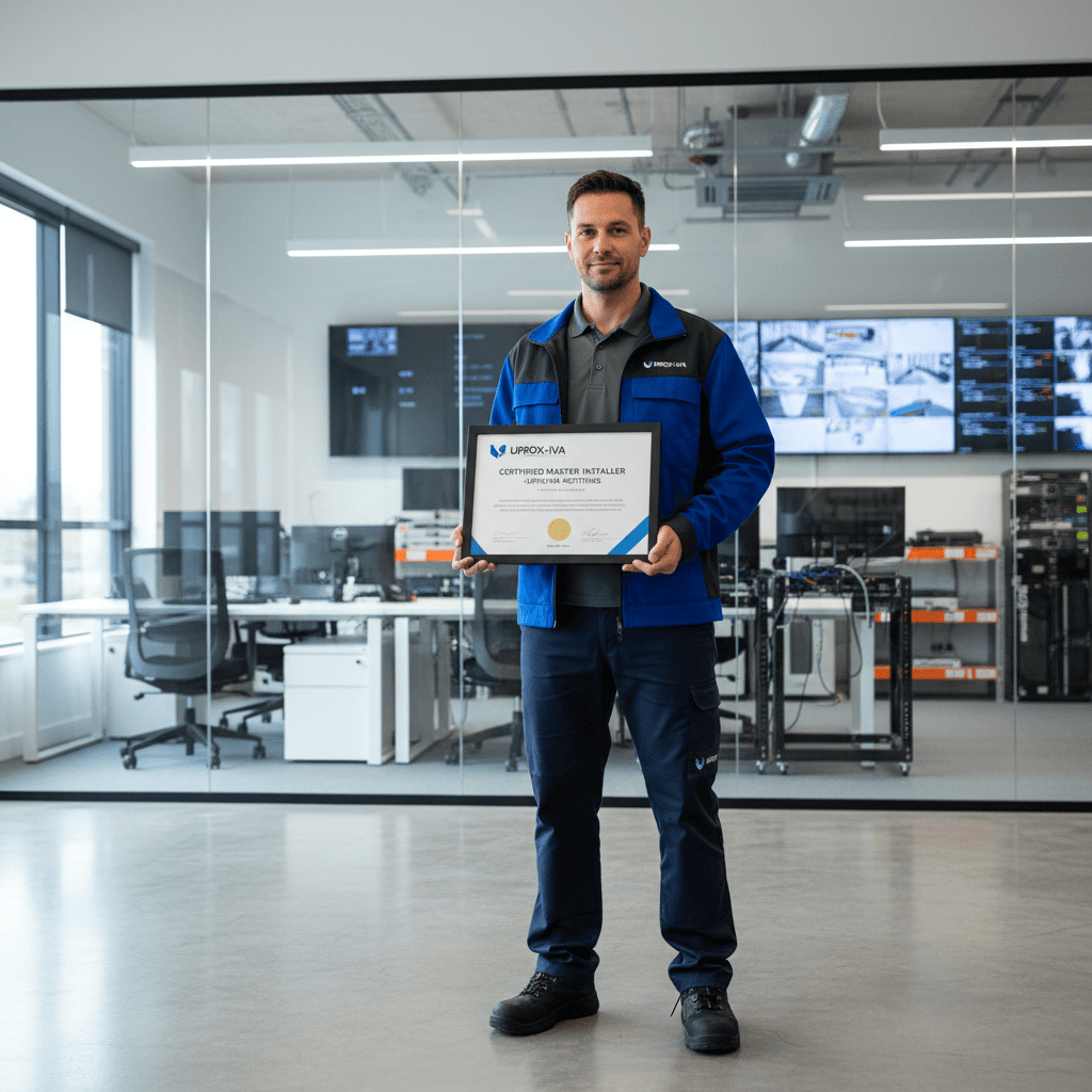 Certified installer with credentials